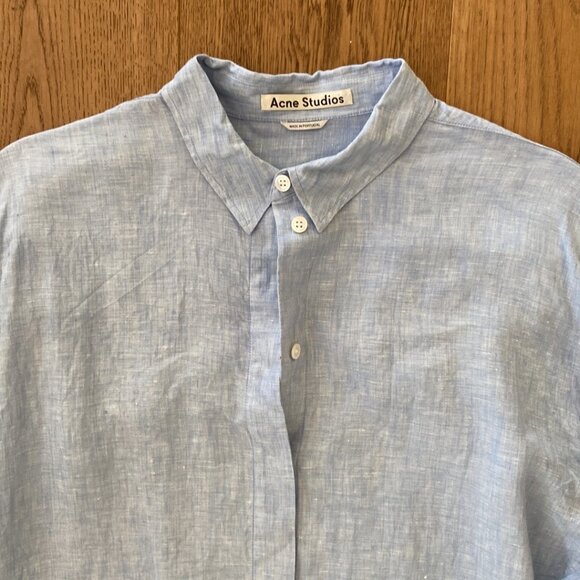 Acne Studios Bela Slub Linen Shirt - Picture 8 of 10